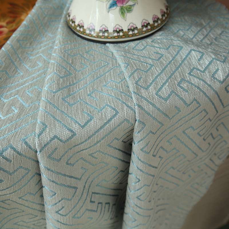 柯桥窗帘布料厂家直供 客厅雪尼尔提花布艺窗帘 遮光窗帘支持散剪