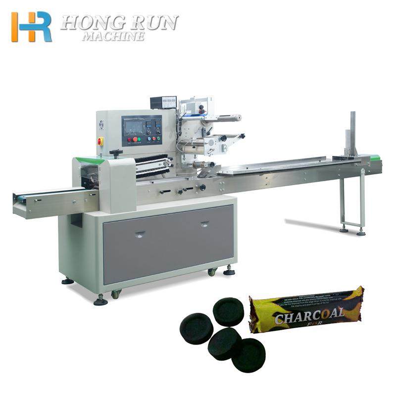 全自动枕式包装机炭片块包装机商用机制木炭无烟炭水烟炭包装机