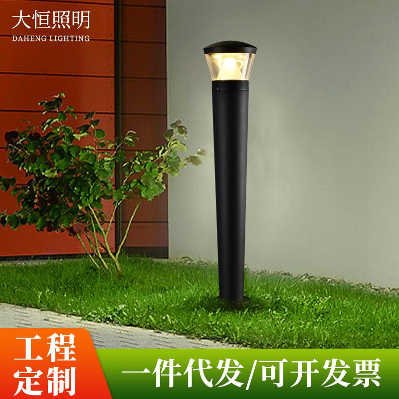 现货led太阳能草坪灯户外简约现代庭院灯防水小区别墅花园草地灯