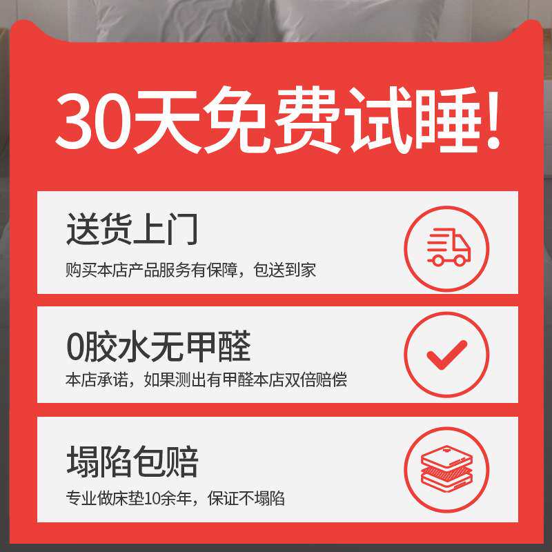 厂家直供天然椰棕乳胶床垫双人家用酒店床垫 榻榻米床褥宿舍垫