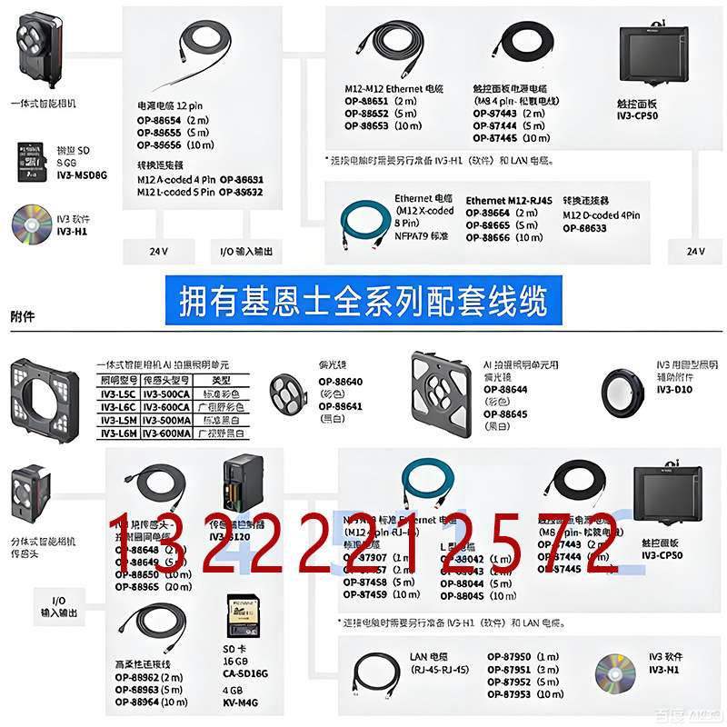 兼容康耐视12芯触发线M12读码器IO电源线铜芯高柔拖链工业自动化