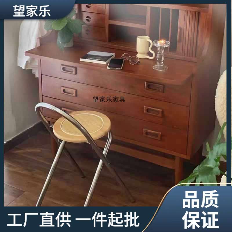 藤编复古折叠椅子小户型家用折叠餐椅阳台新款椅子不占地方的椅子