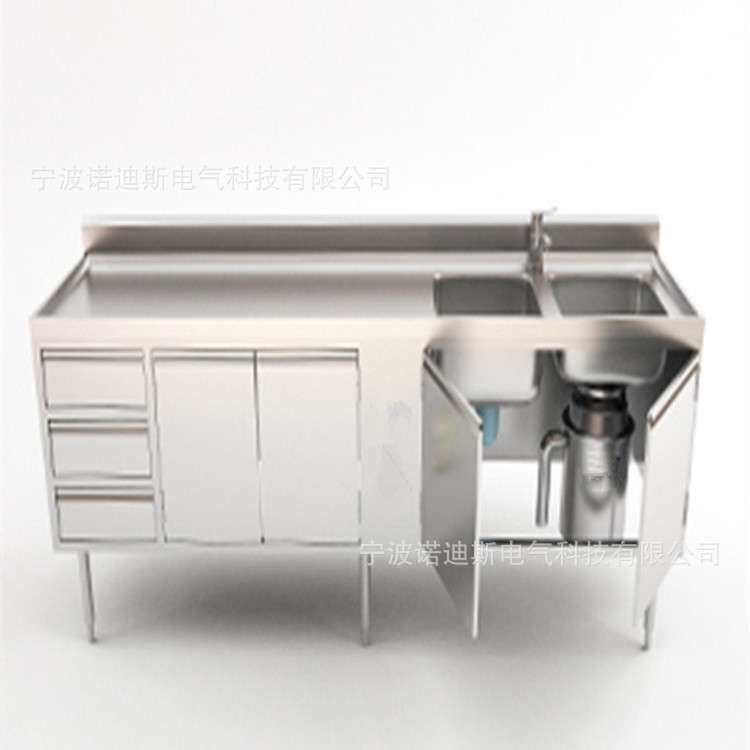 船用厨房不锈钢家俱 CB3231钢质家具 CB3233洗桌工作桌配餐桌