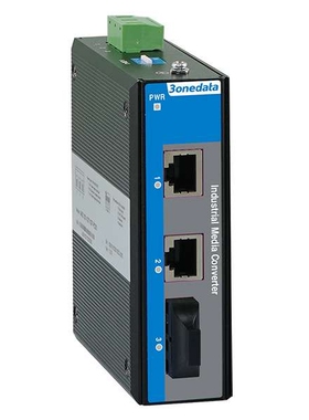 三旺 IMC100-2T1F(SFC20KM1310NM)-P48 2路以太网口转1路光