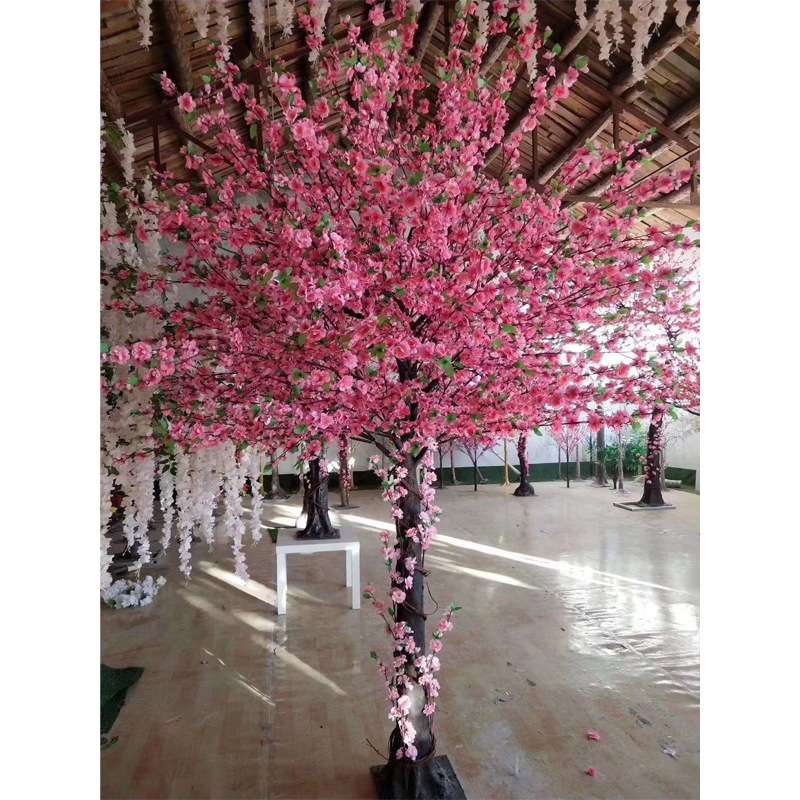 仿真桃花树假桃花树景点假树观赏庭院仿真假树假桃花树来图·