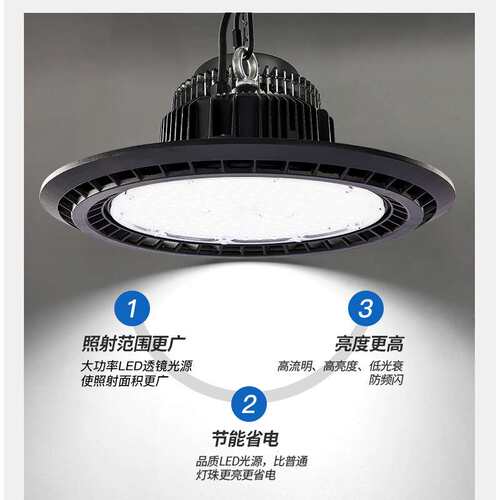 UFO工矿灯 车间仓库照明灯 200W工矿灯led体育馆高顶灯