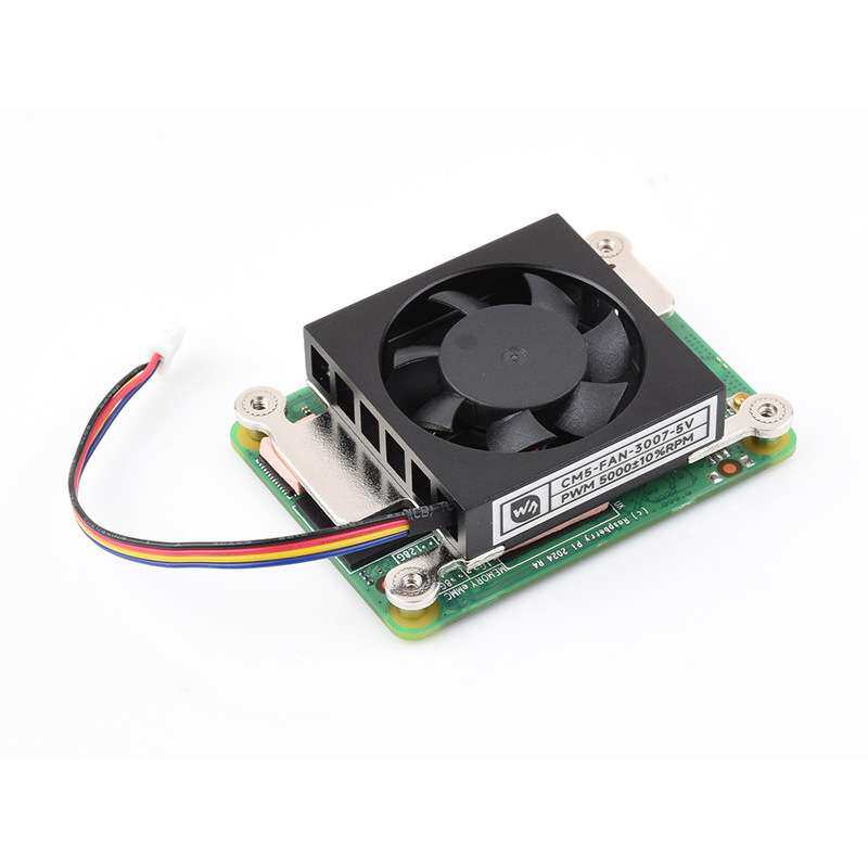 微雪 树莓派CM5专用散热风扇5V 3007低噪音 可调速 带导热贴图片