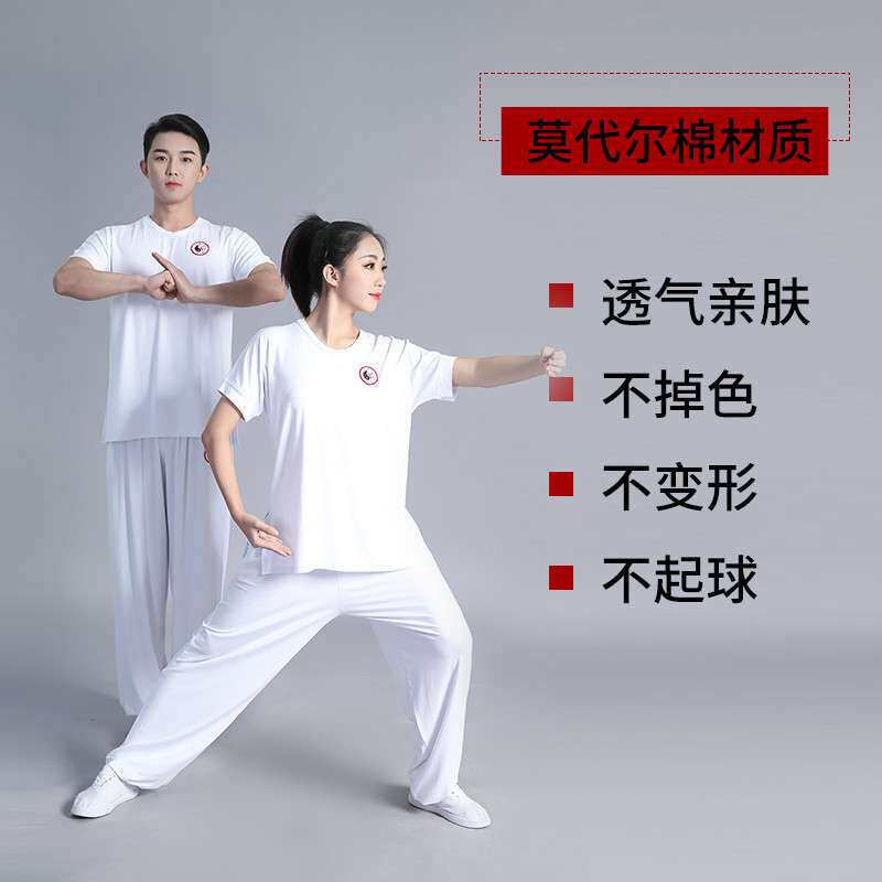 太服套装男女春夏新款表演服中老年练功服武术服太拳服中国风