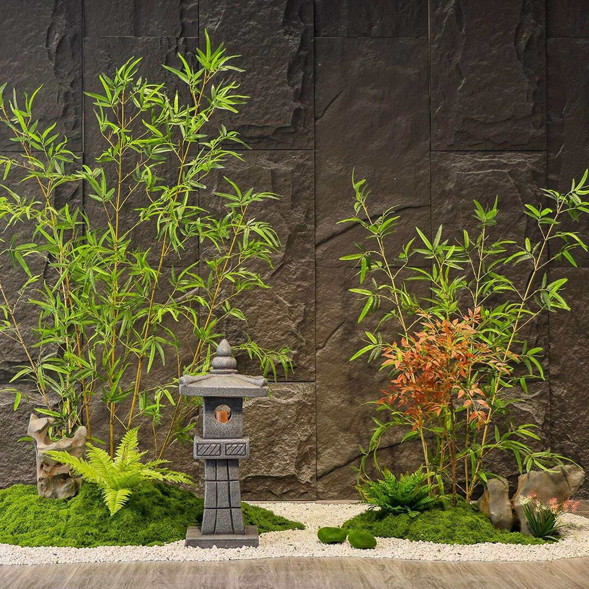 仿真竹子造景室内景观新中式绿植盆景庭院酒店隔断假植物装饰摆件