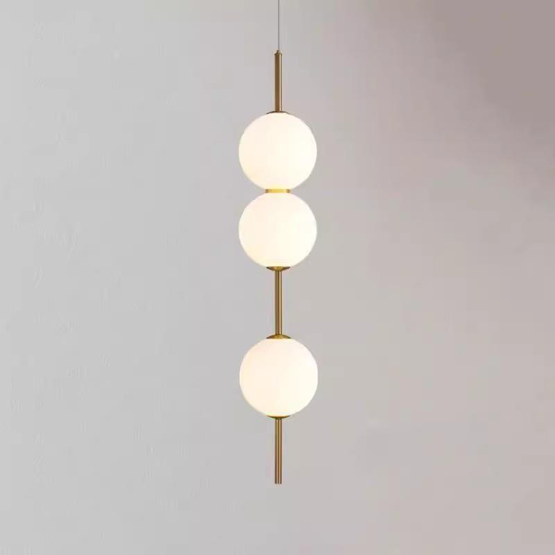 极简卧室玻璃小吊灯创意个性餐厅吧台卧室床头咖啡店民宿装饰圆灯