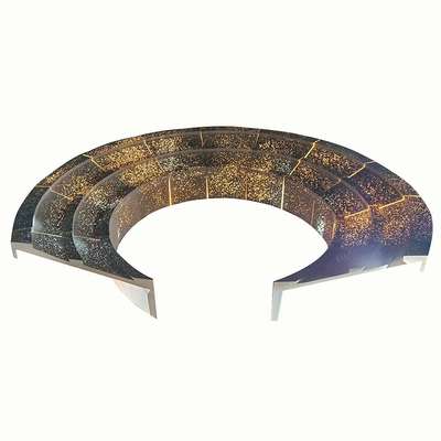 UHPC树池透光异形坐凳清水泥混凝土休闲长座椅户外水磨石花坛台阶