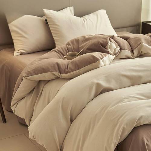 全棉床上四件套纯棉2025新款床单被套床笠宿舍床品三件套