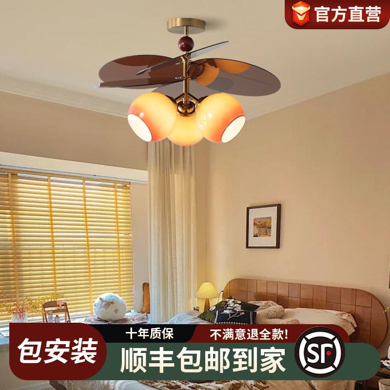 吊灯复古法式中古卧室吊灯餐厅吧台书房魔豆灯LED民宿中山灯具