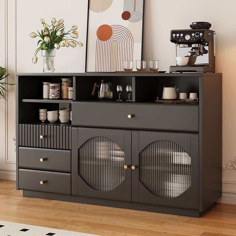 实木餐边柜现代简约储物置物柜厨房轻奢茶水柜餐厅储物斗柜收纳柜,电子元器件市场,其它元器件,淘宝优惠券,粉丝福利购,淘宝优惠卷