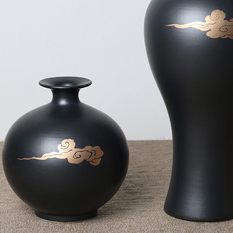 祥金色摆件云复古电视柜茶几饰品软装新中式样板房博古架茶室玄关