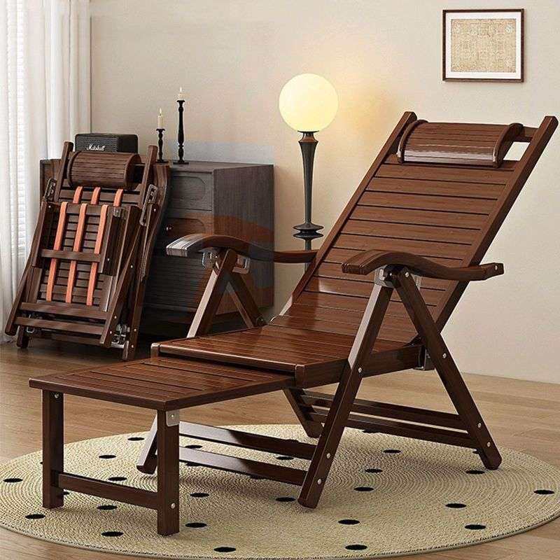 躺椅折叠午休阳台家用休闲老人结实耐用竹椅子可平躺午睡腾椅