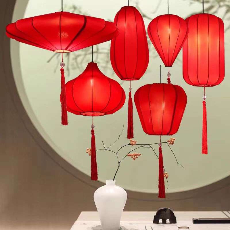 中式大肚红灯笼 红色灯笼 仿古灯笼 婚礼灯笼 wedding lantern