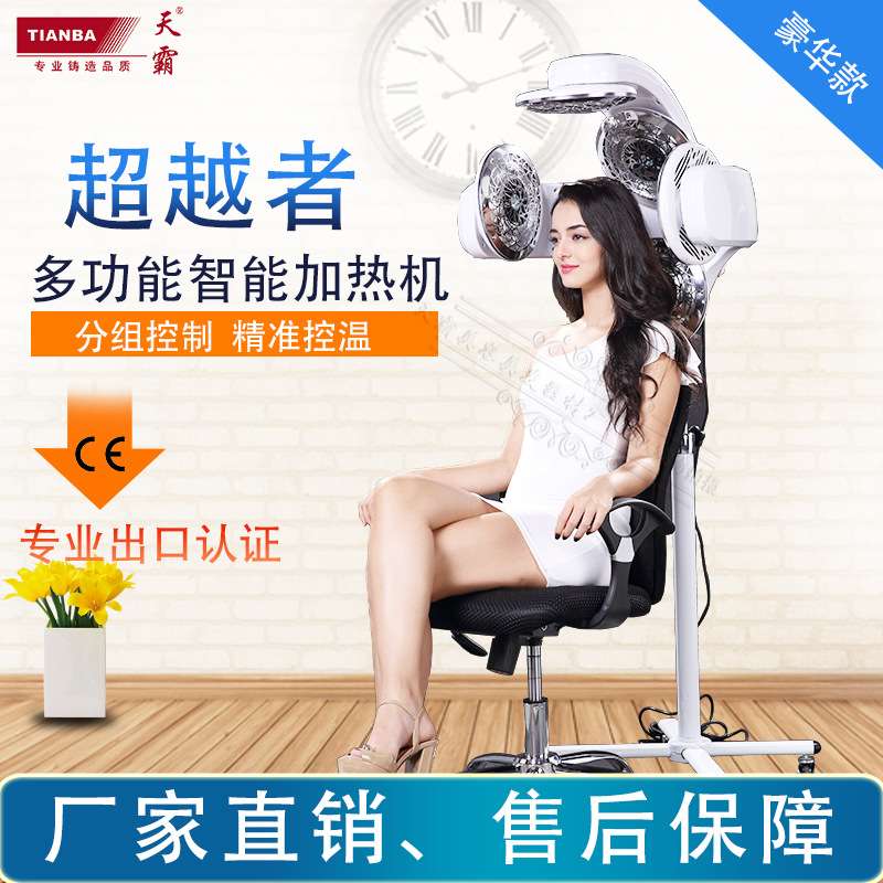 天霸新款美发加热烘发机定型冷烫加热器红外线智能染发烫发