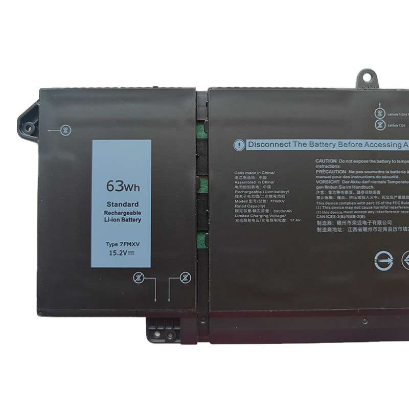 适用戴尔7FMXV Latitude1473207420 7520 5320 9JM71外贸出口电池
