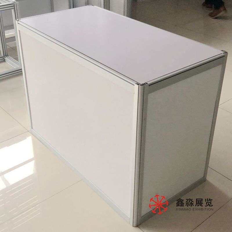 会展前台桌 标摊折叠桌 展览折叠前台 标准摊位桌子直销折叠款