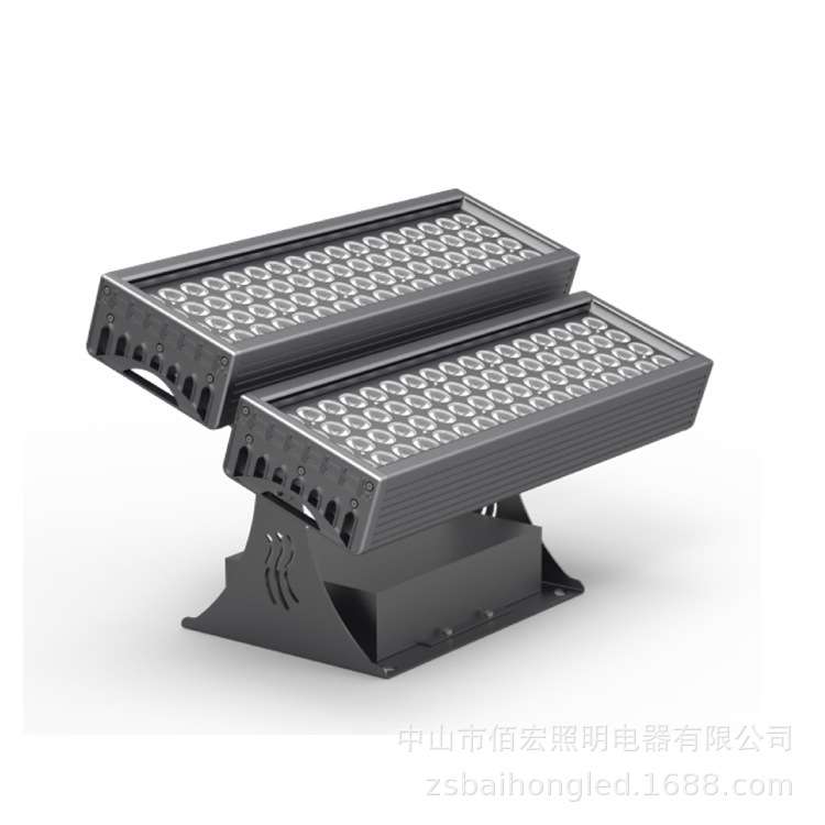 LED投光灯大功率200W单色DMX512七彩投射灯户外山体400W投光灯
