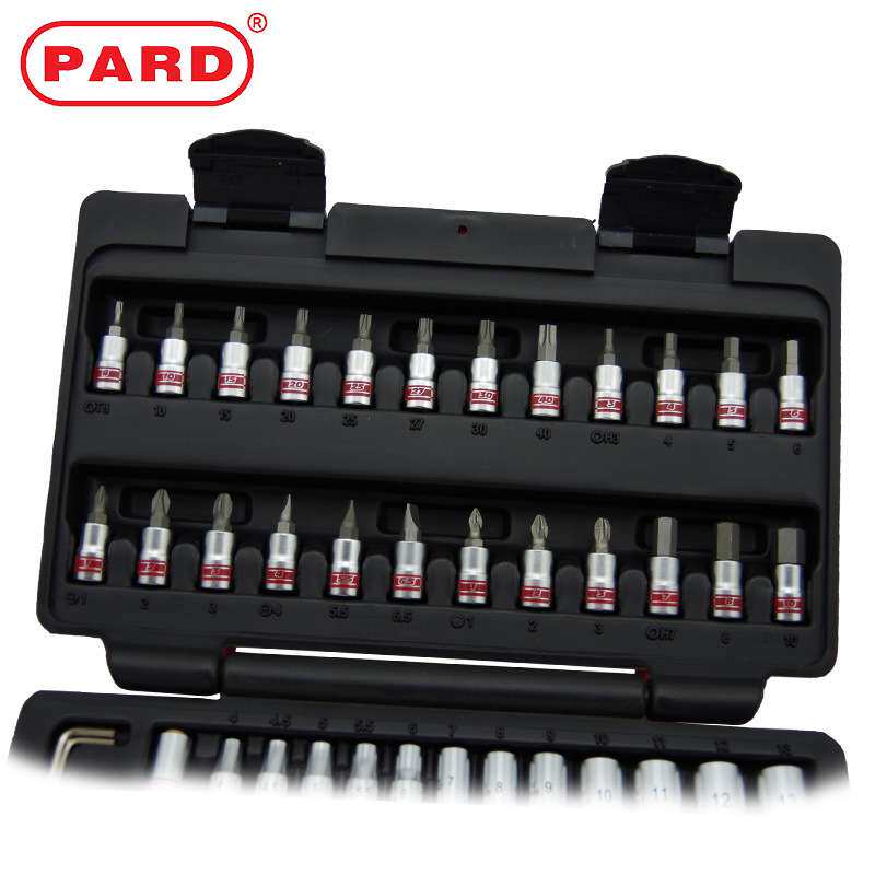 PARD原装套筒扳手套装多用工具箱工业级机修汽保家庭维修综合工具