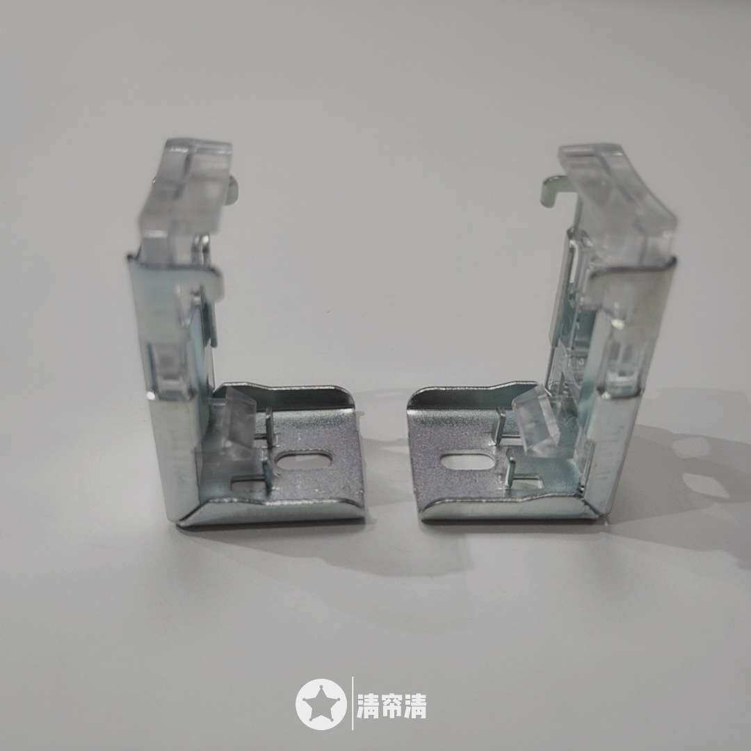 铝合金PVC百叶窗帘弹簧码固定安装配件 顶装侧装安装码零件材料