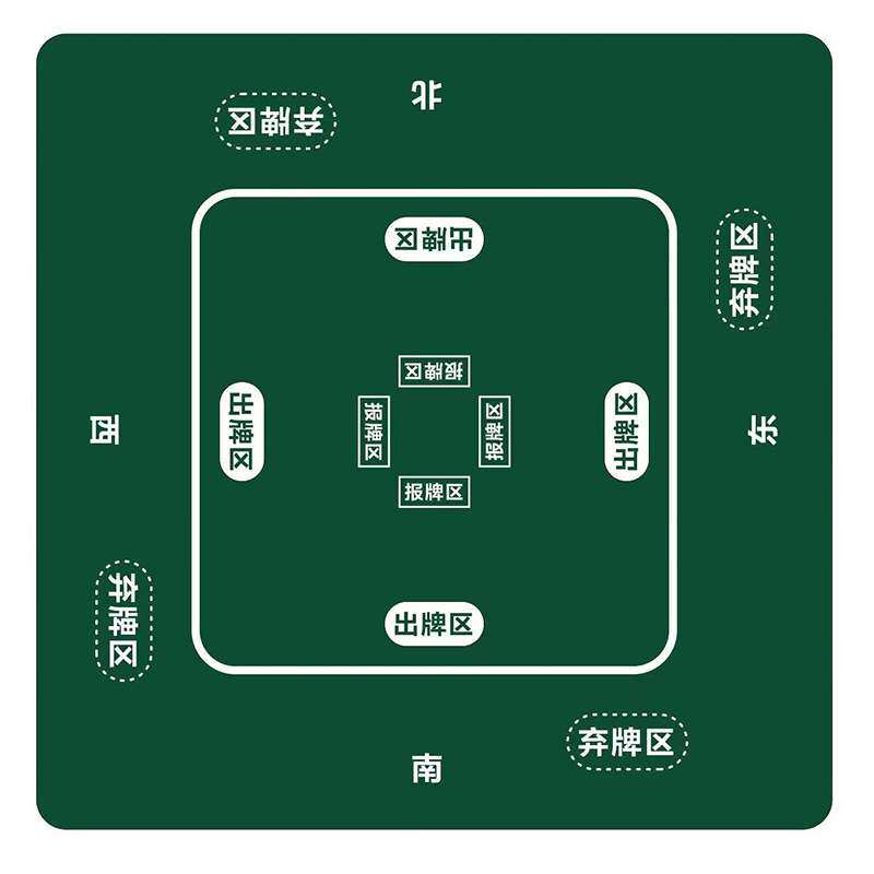 掼蛋桌布扑克牌比赛桌垫圆形橡胶垫厂家可台布惯蛋垫