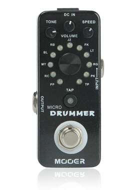 MOOER摩耳 MDM1落地式鼓机单块 电吉他Micro Drummer迷你效果器