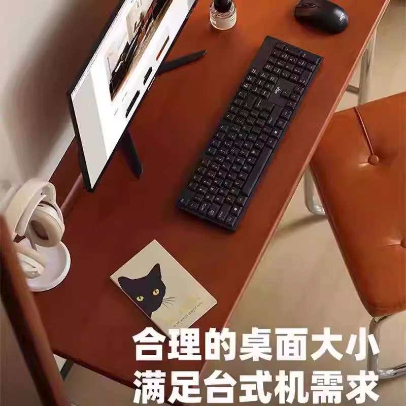 中古风实木书桌小户型家用书桌学生写字桌简约日式办公桌子工作台