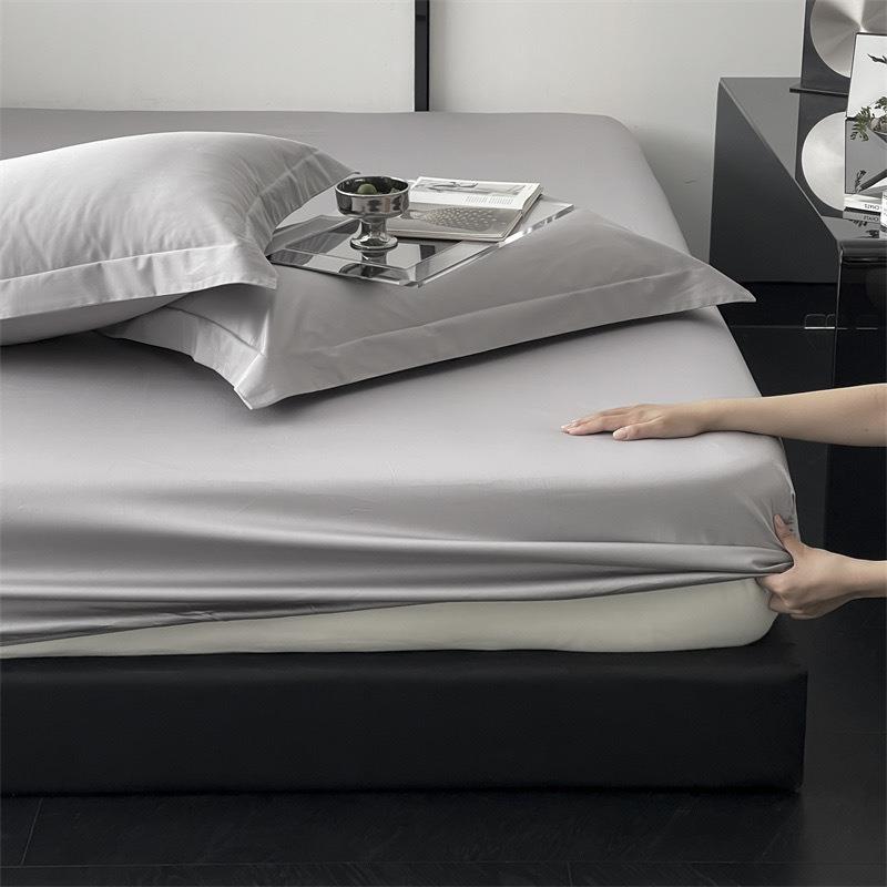 简约纯色防尘套全棉单品床笠防滑席梦思床垫保护套罩纯棉双人床单