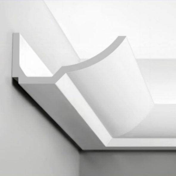 PU灯槽免吊顶洗墙灯发光仿石膏线灯明装线型灯带顶角线形灯PU线条