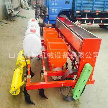 花生施肥播种一体机 玉米大豆铺膜播种机 悬浮式播种机