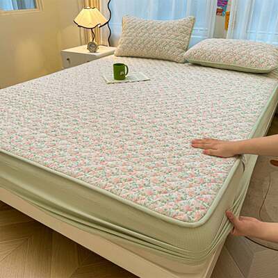 双层纱夹棉床笠罩单件防尘罩席梦思床垫保护套2025新款床罩床单套