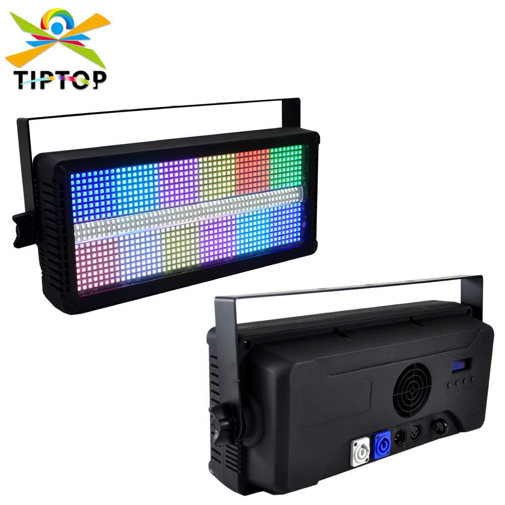 450瓦舞台LED频闪灯RGB+白光分段跑马矩阵爆闪效果DMX染色照明灯