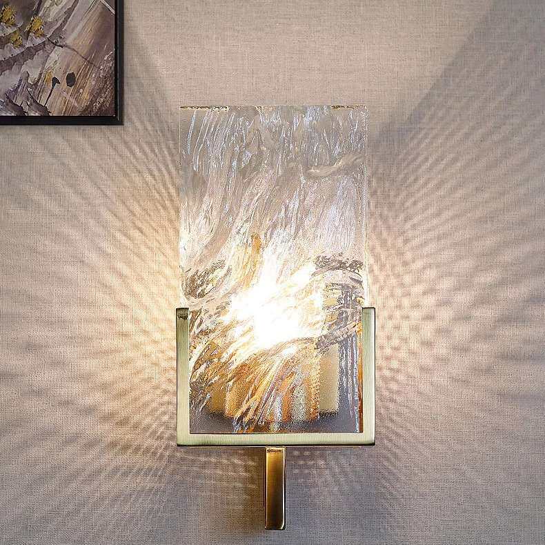 后现代轻奢水晶壁灯高档冰块简约楼梯过道灯卫生间客厅卧室床头灯