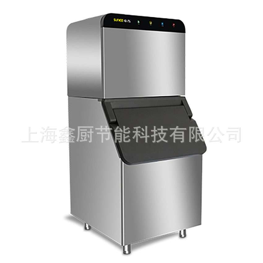 制冰机夏之雪QF450水吧咖啡茶饮店方块冰214kg大容量智能制冰机