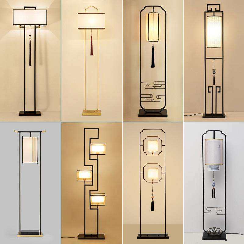 新中式古典古风落地灯中禅意酒店客厅卧室书房落地台灯