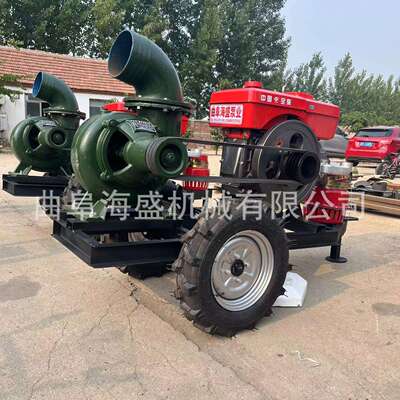 拖拉机式离心水泵4寸6寸8寸柴油抽水泵工程排污泵