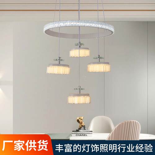 南瓜led餐厅灯吊灯 现代简约北欧饭厅餐桌灯吧台个性创意设计师灯