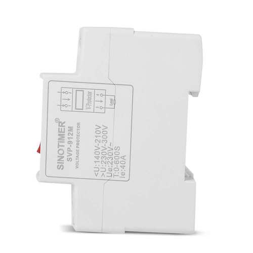 SVP-912M可调自复式智能过欠压保护器延时功能带手动开关220V 40A