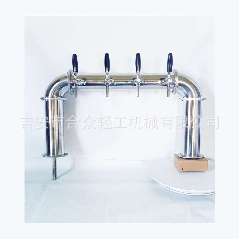 不锈钢门型酒柱啤酒分发吧台扎啤机简约4头6头啤酒柱售酒塔带龙头