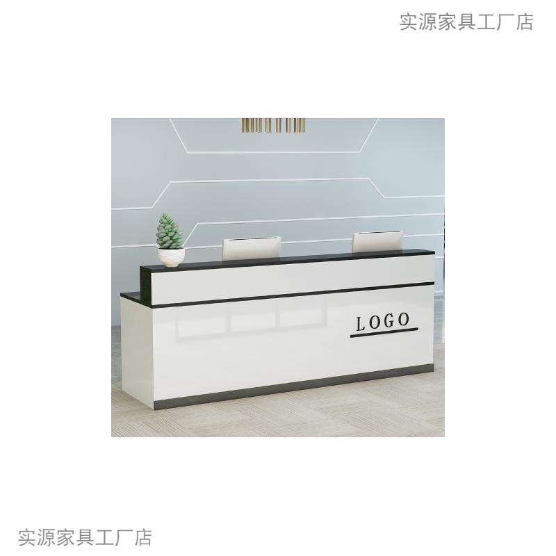 烤漆前台迎宾台服装店铺收银台小型吧台桌现代公司简约前台接待台