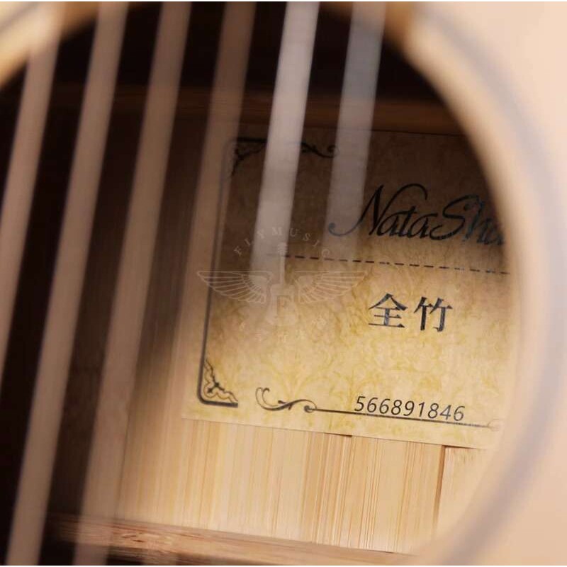 natasha娜塔莎全竹36寸38寸40寸41寸民谣指弹唱加振电箱入门吉他