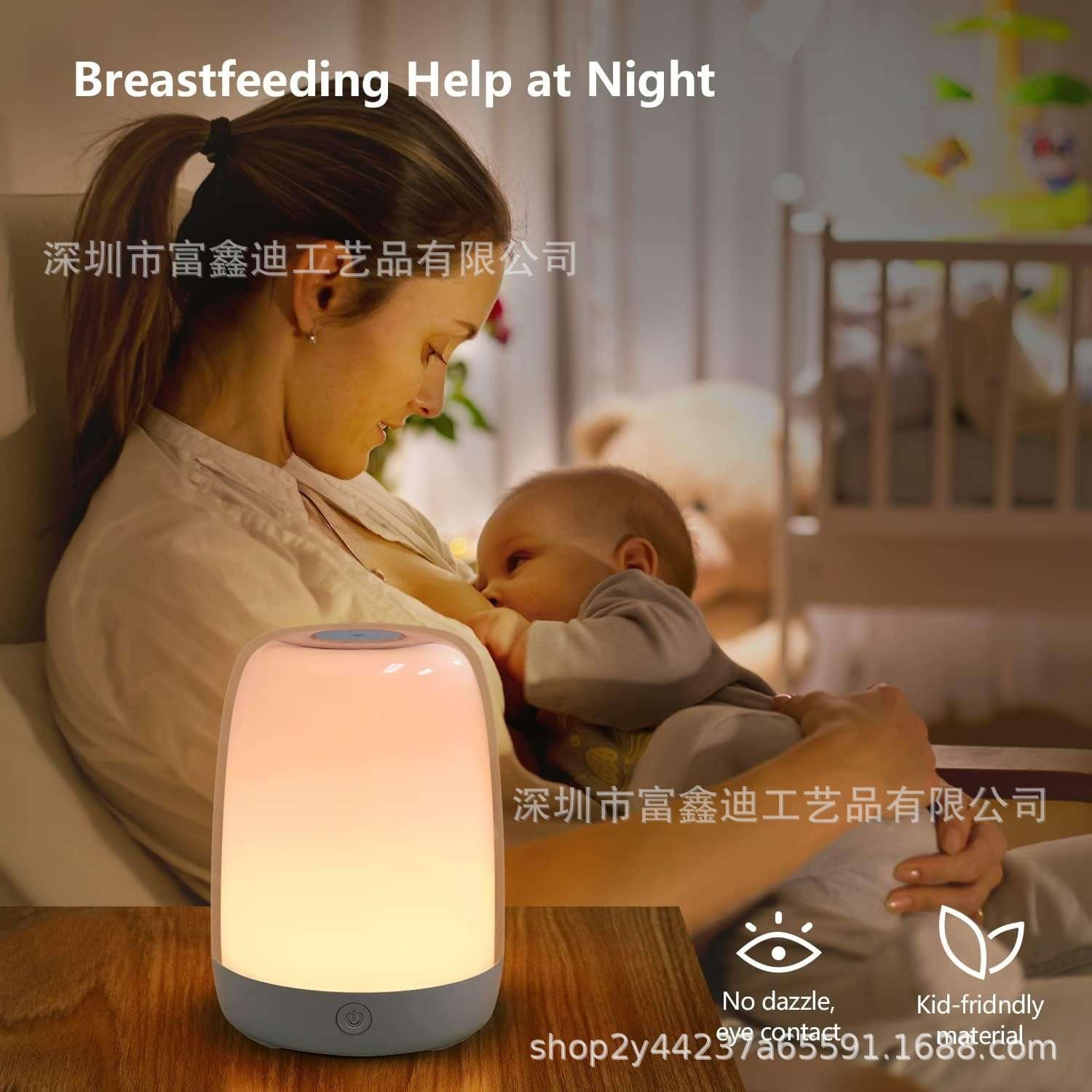 爆款模拟日出日落唤醒灯LED电子闹钟灯婴儿伴睡灯床头氛围小夜灯