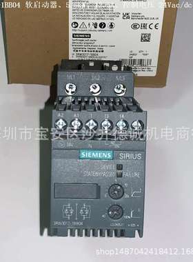 3RW3017-1BB14 软启动器 控制电压 110-230Vac/dc、200-480Vac