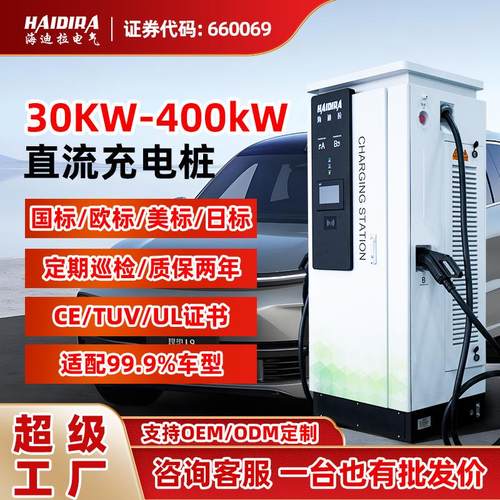 新能源汽车快充充电桩30/40/60/80KW商用九孔国标直流厂家直销