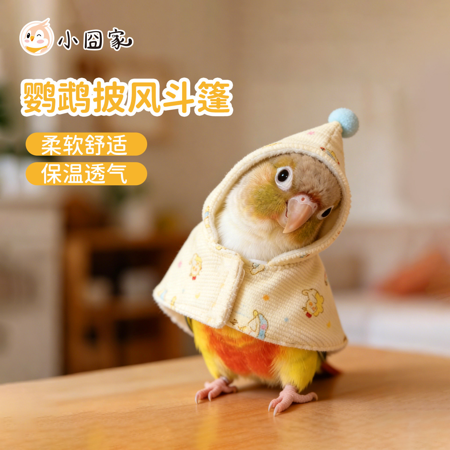 鹦鹉斗篷小太阳衣服玩具牡丹玄凤和尚加厚披风外出保暖专用鸟用品