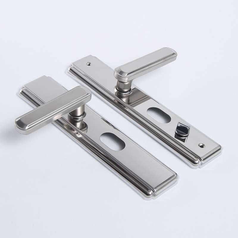 多功能门锁不锈钢亮面把手 多功能防盗门不分左右五金门拉手