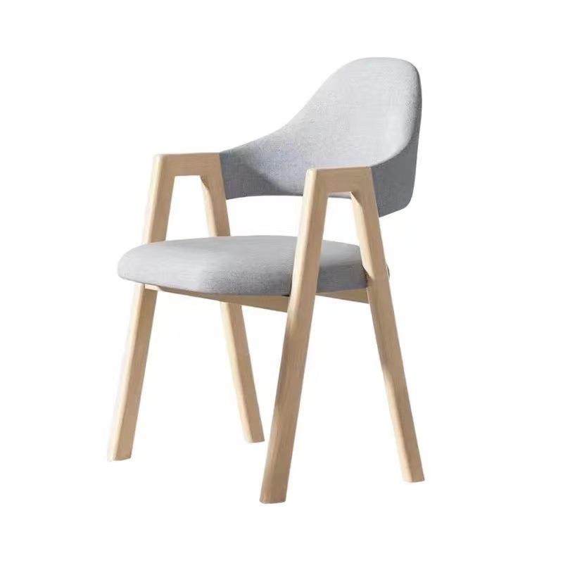 禾有家具北欧现代风实木餐椅轻奢单椅A字形书椅家用书房靠背椅